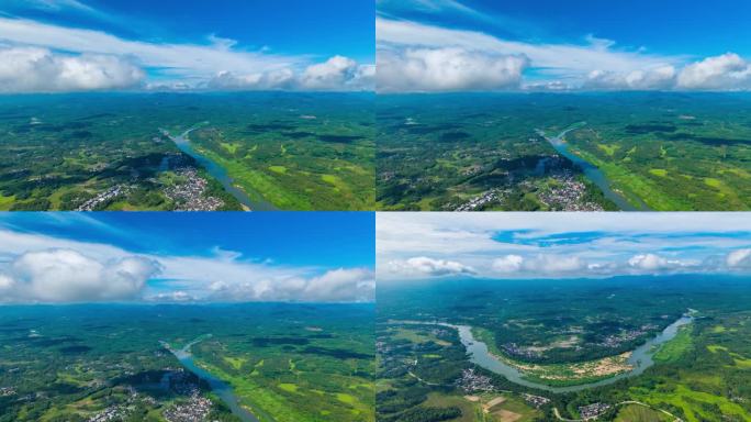【航拍4K】海南万泉河支流航拍延时摄影