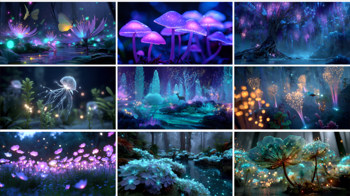 4K梦幻森林 奇幻幻境童话世界唯美梦境