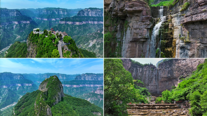 新乡南太行八里沟景区 天界山 天河瀑布