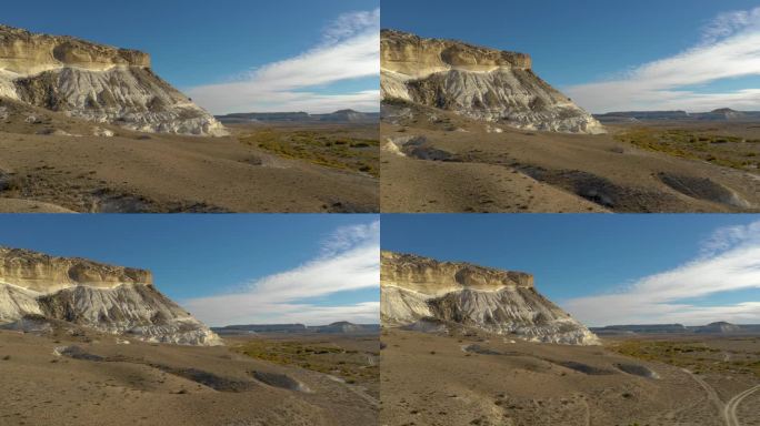 AKTAU, KAZAKHSTAN - 2025年2月1日：阿克套独特景观中荒凉山脉和独特地质构造的