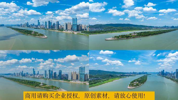 长沙湘江橘子洲头延时