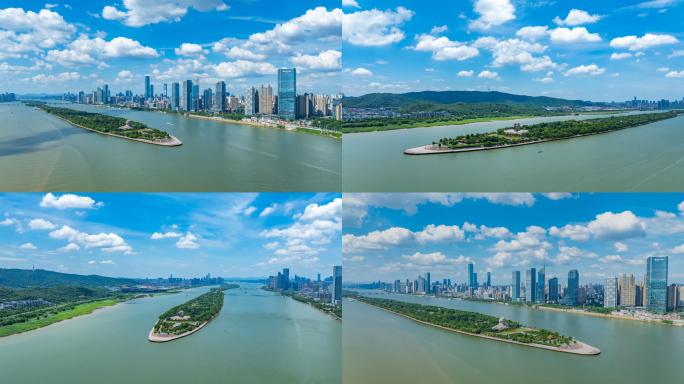 长沙湘江橘子洲头延时