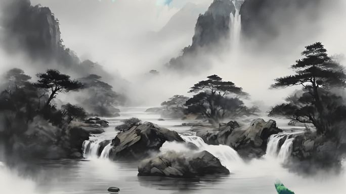 水墨笔刷转场 笔刷 转场