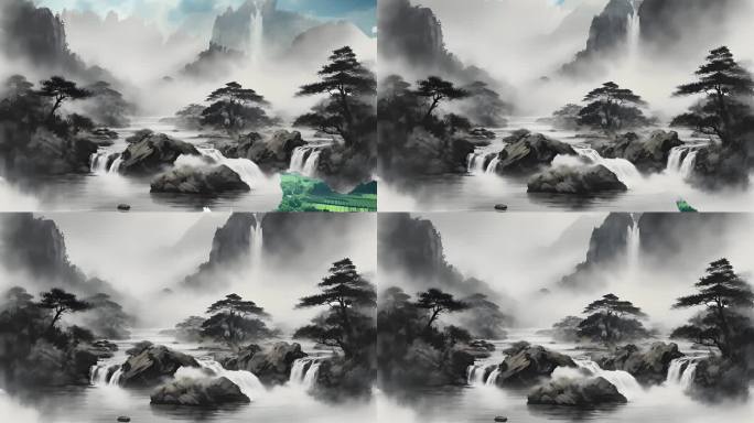 水墨笔刷转场 笔刷 转场