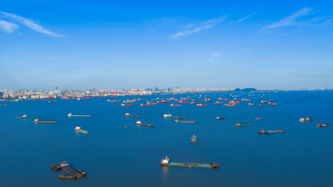 南通城市风景地标航拍
