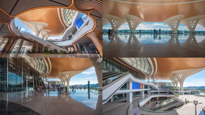 重庆东站建筑延时风光