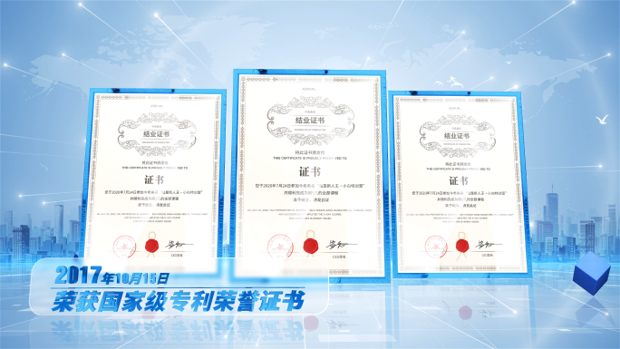科技感企业资质展示
