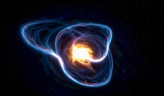 宇宙星云能量爆发