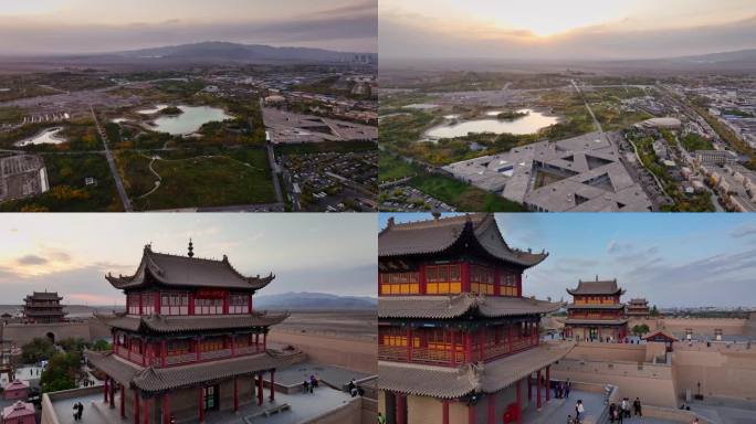 嘉峪关古建筑群风光