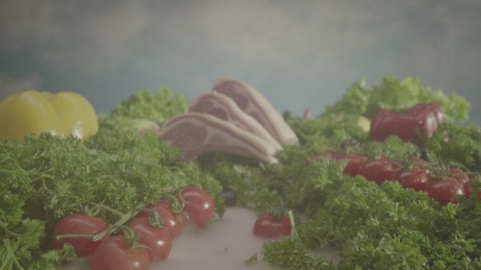 新鲜食材创意摆盘