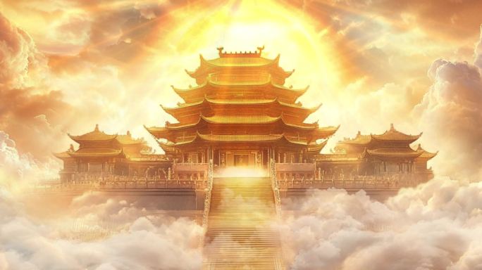 天宫云海天界云霄宫殿