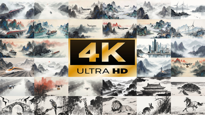 【4K】水墨风合集121个