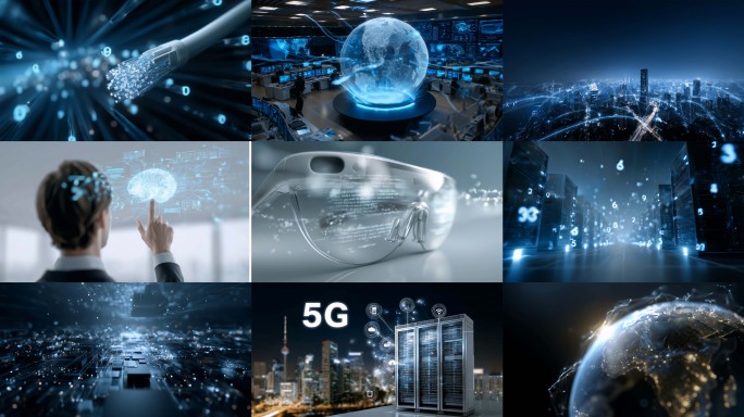 5G时代数据中心芯片科技互联网大数据地球