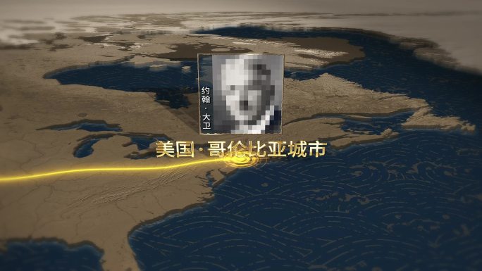 复古地图包装