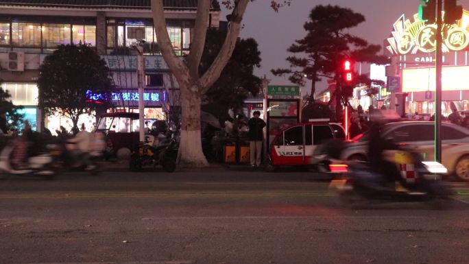 城市夜景交通街景