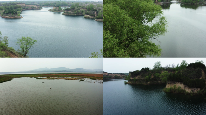湖泊自然风光山水景色水面生态环境河流岸边