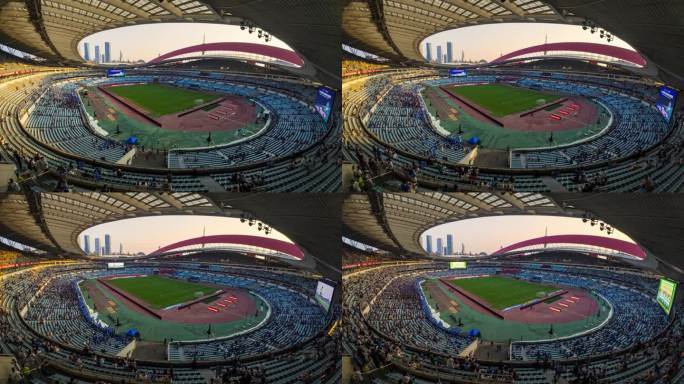 苏超南京奥体中心南京vs苏州进场延时4k