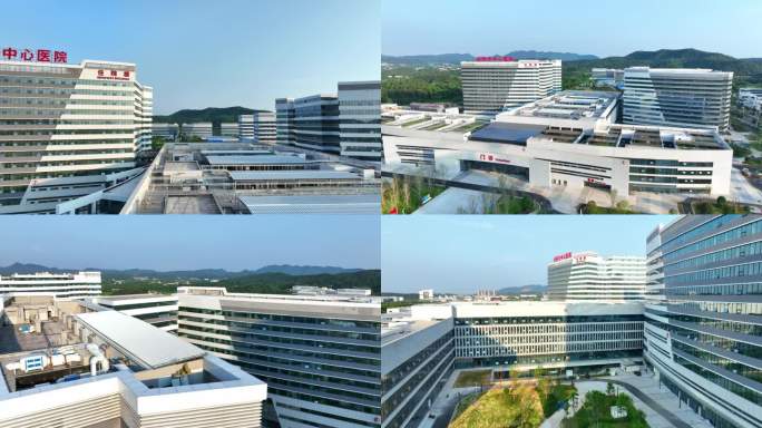 岳阳市中心医院航拍素材