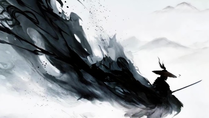 水墨风武侠刺客