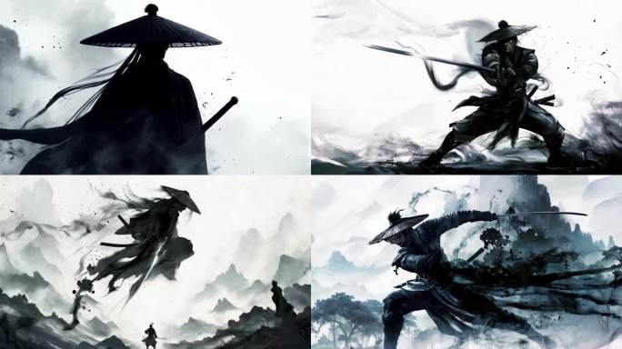 水墨风武侠刺客
