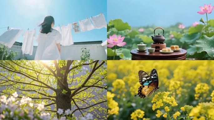 小暑大暑夏至夏天，二十四节气，大自然风光