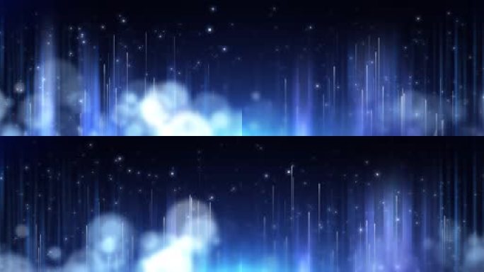 8K蓝色星光粒子光线背景 颁奖KV 循环