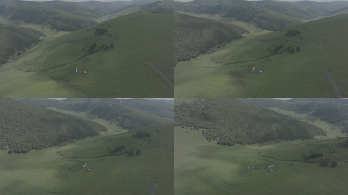 丘陵上的小房子