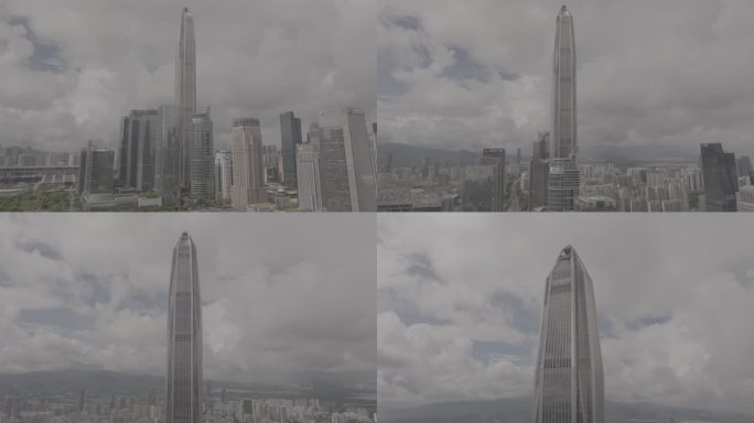 深圳城市天际线航拍 dlog素材