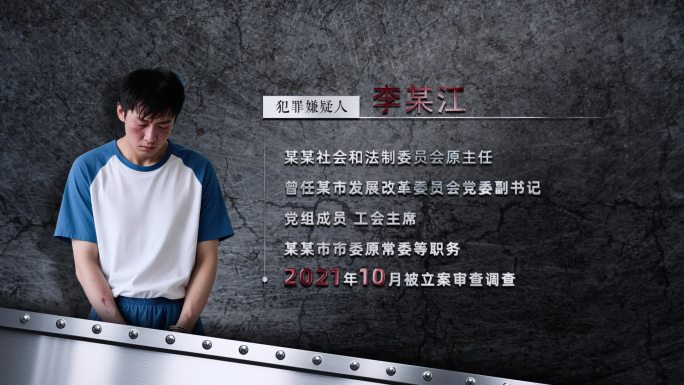 纪检 反腐人物 警示教育 嫌疑人介绍