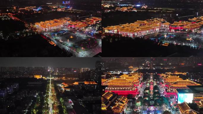 西安大唐不夜城夜景合集