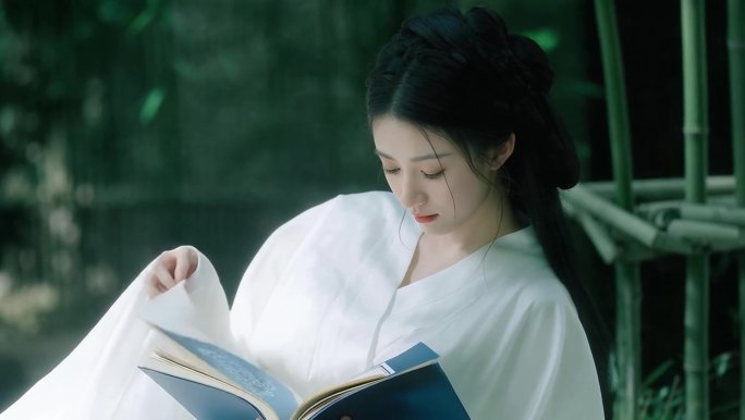 古风少女阅读