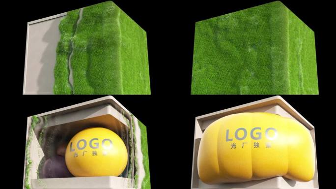 草地LOGO裸眼3D