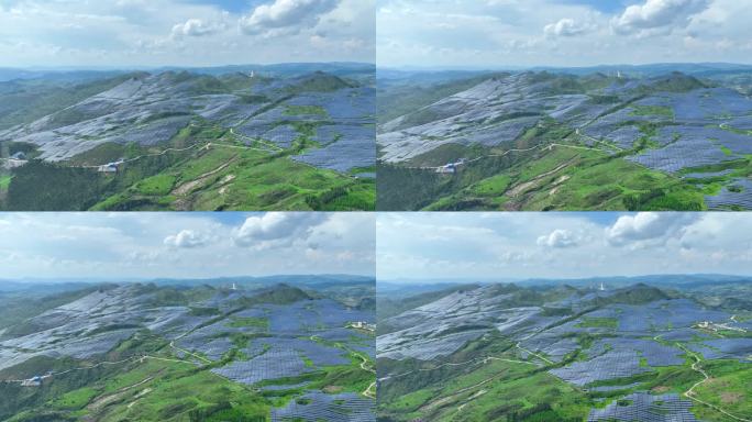 山地光伏发电站航拍