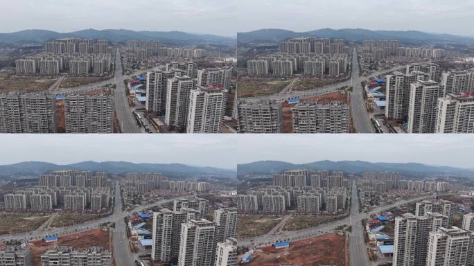 城市高密度住宅鸟瞰