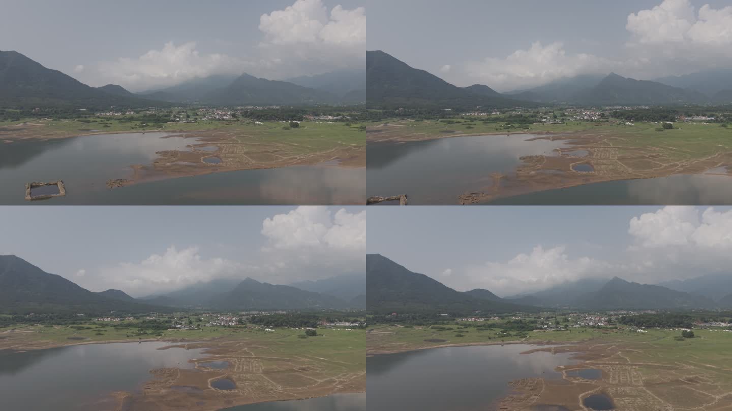 湖光山色航拍景观