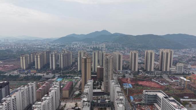 城市高密度住宅鸟瞰