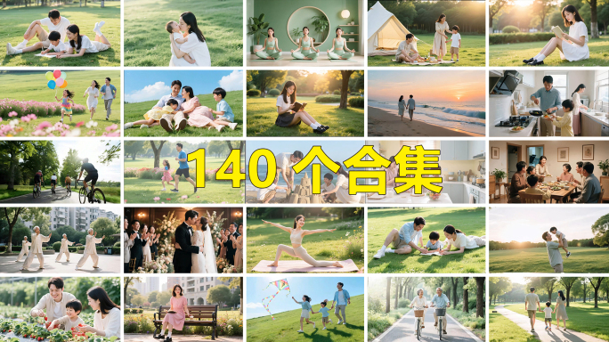 幸福生活安居乐业休闲娱乐公园人