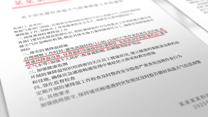 简洁红头文件