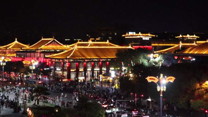 大唐不夜城璀璨夜色