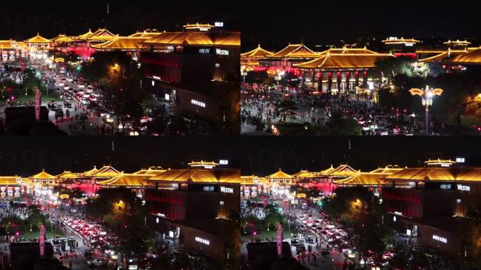 大唐不夜城璀璨夜色