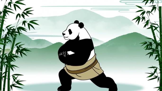 功夫熊猫武术练习