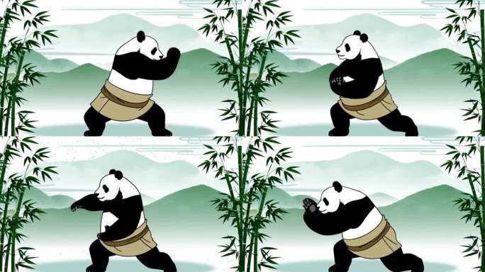 功夫熊猫武术练习