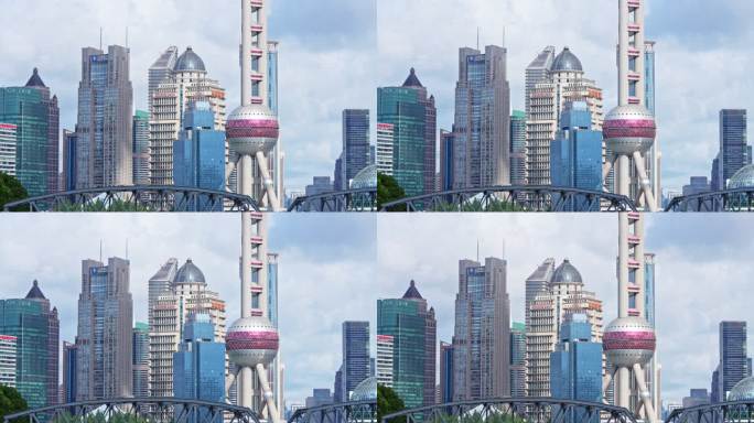 东方明珠与城市建筑群