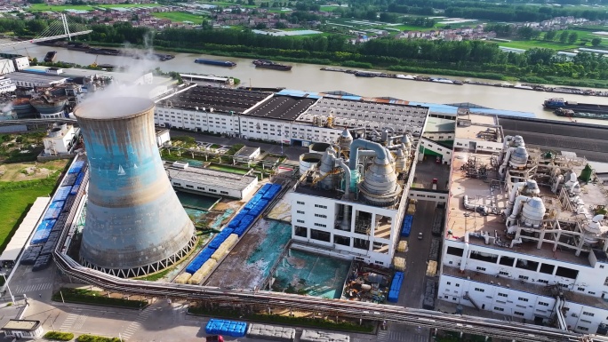 航拍淮安 盐业化工厂