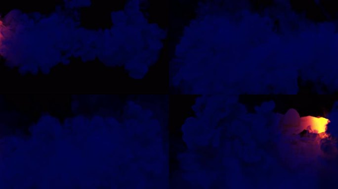 蓝色烟雾中的光球02