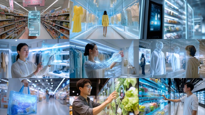 智慧购物vr购物智能购物智慧零售未来超市