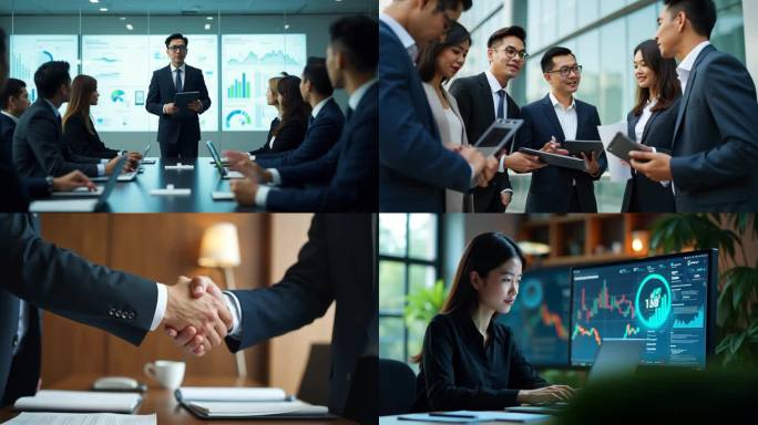 商务人士 签约合作 成功人士