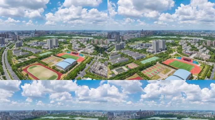 合肥工业大学新区航拍延时