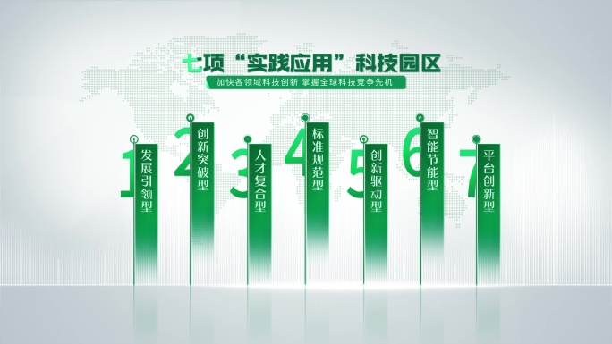 4K绿色简洁 干净文字分类