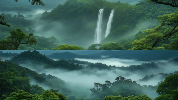 唯美森林无缝循环背景宽屏